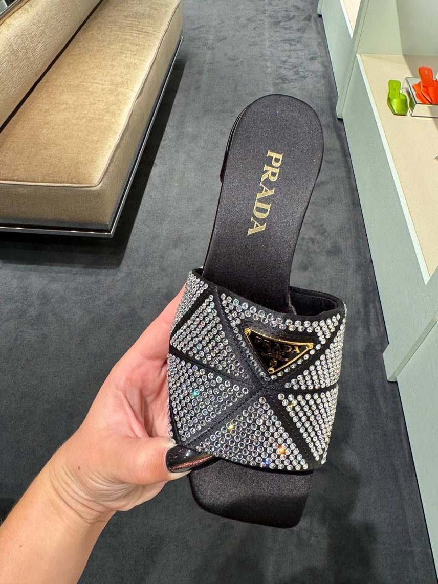 PRADA Slides side view - Women's luxury Shoes