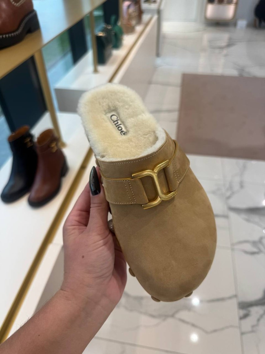 CHLOE Mules side view - Women's luxury Shoes