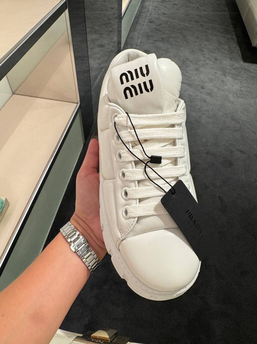 MIU MIU Sneakers side view - Women's luxury Shoes