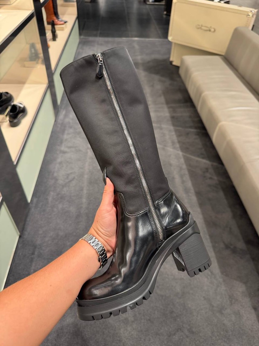 PRADA Boots side view - Women's luxury Shoes
