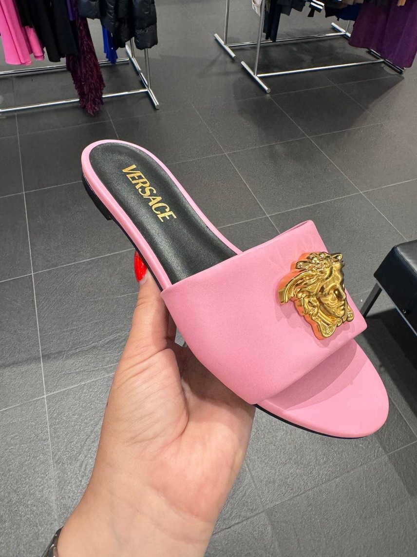 VERSACE Slides front view - Women's luxury Shoes