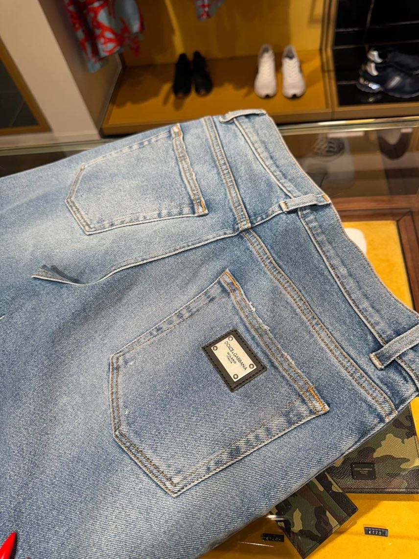 DOLCE & GABBANA Denim side view - Men's luxury Clothes