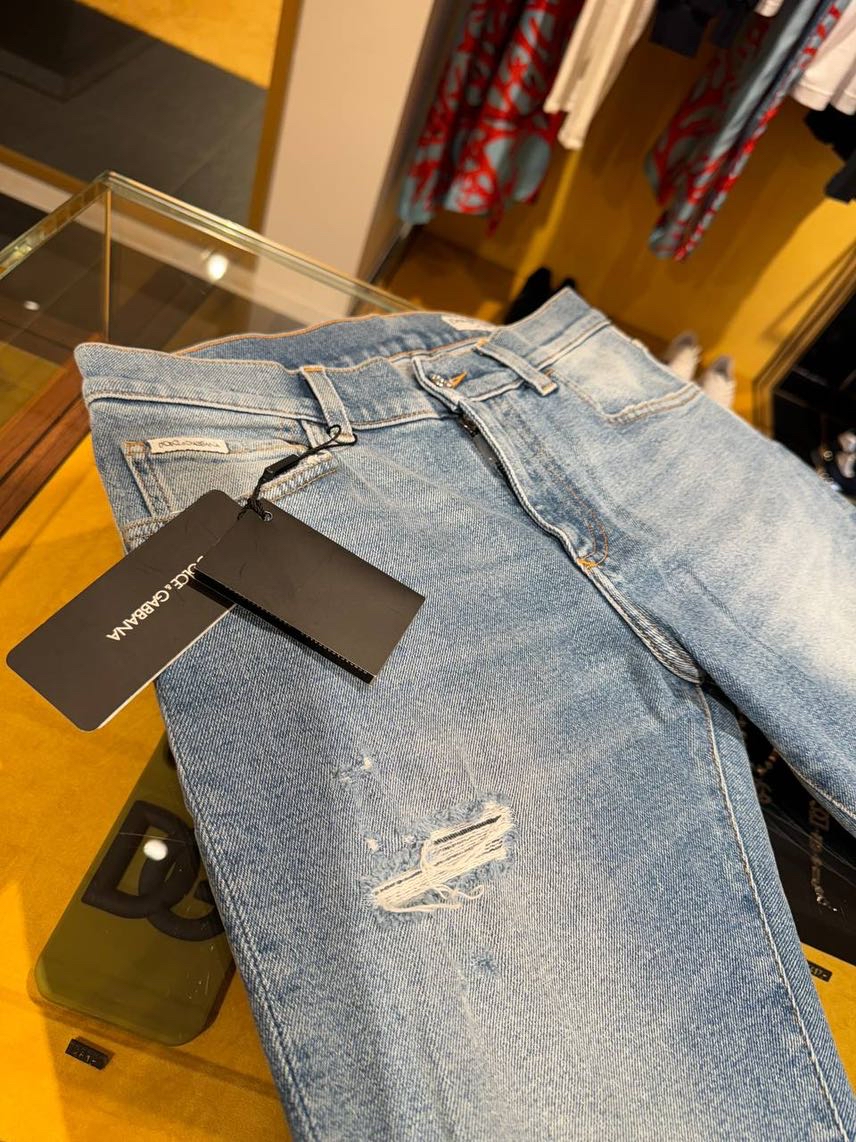 DOLCE & GABBANA Denim side view - Men's luxury Clothes