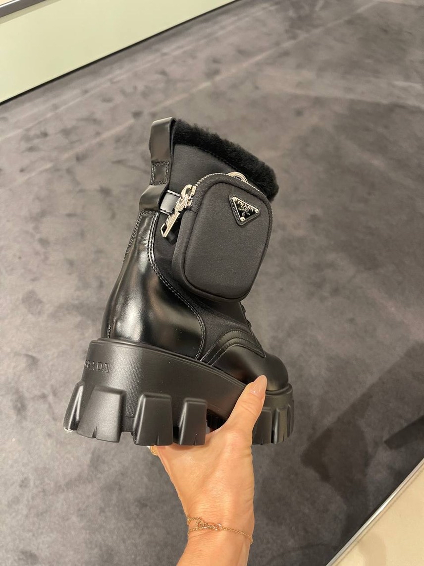 PRADA Boots side view - Women's luxury Shoes
