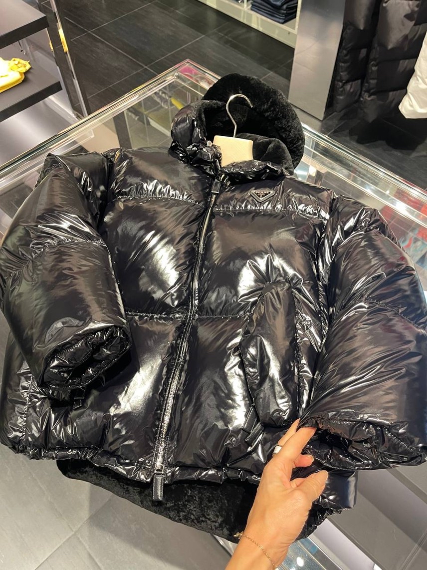 PRADA Down jacket front view - Women's luxury Clothes