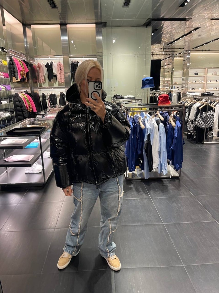 PRADA Down jacket side view - Women's luxury Clothes