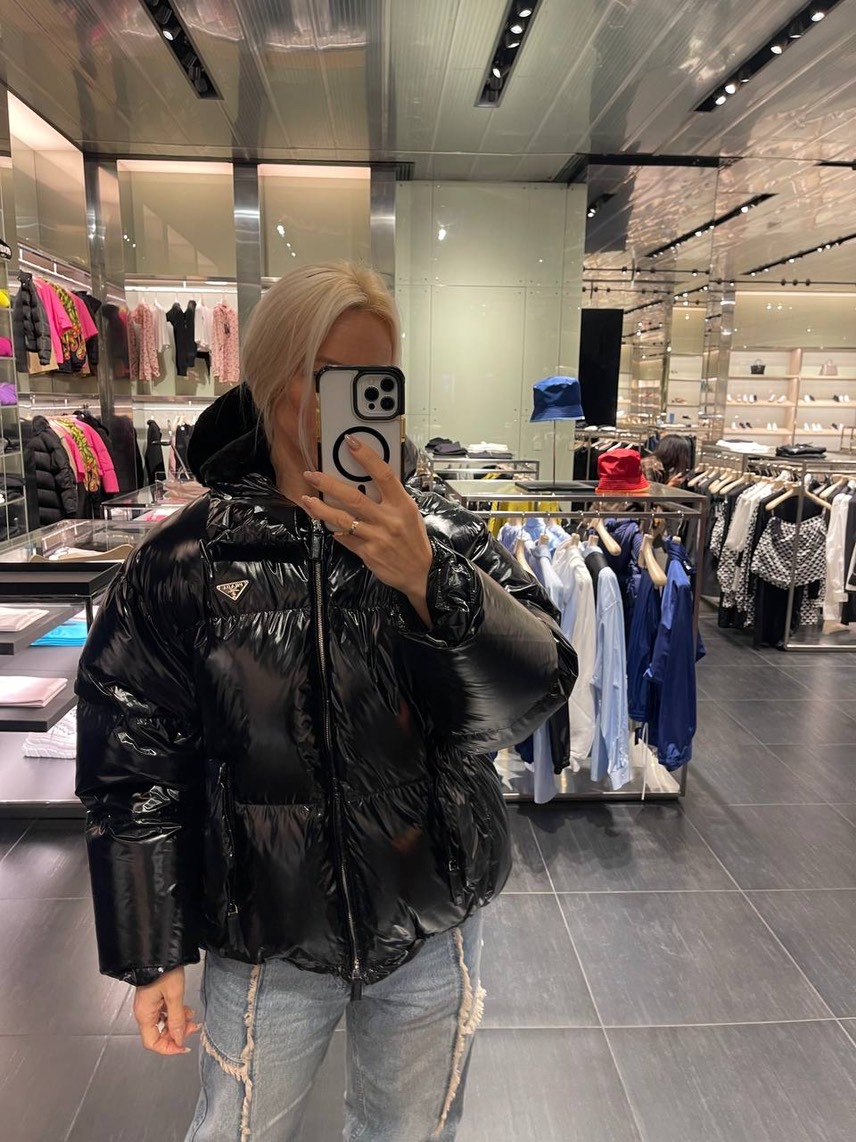 PRADA Down jacket side view - Women's luxury Clothes