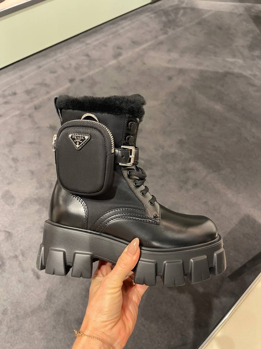 PRADA Boots front view - Women's luxury Shoes