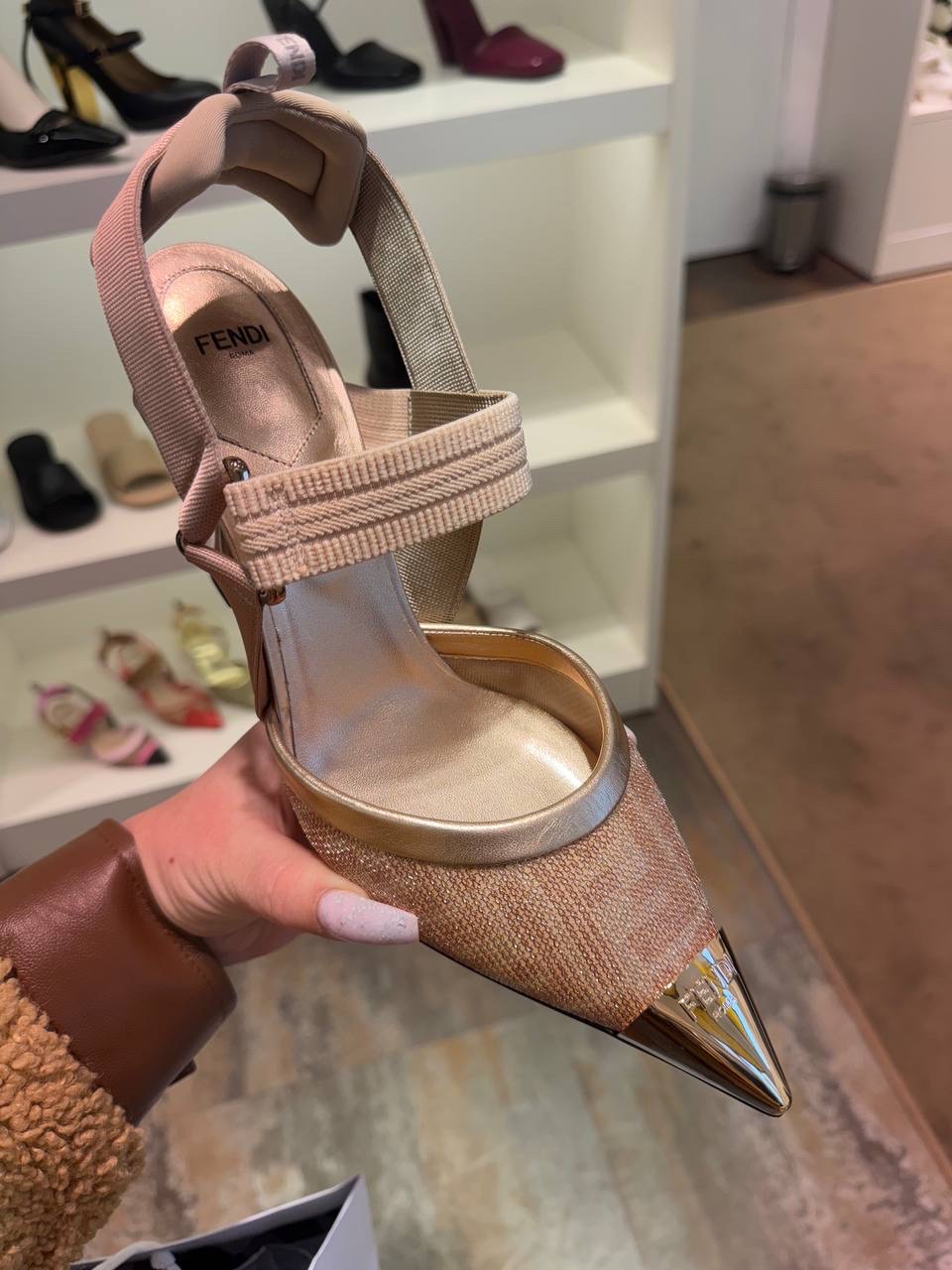 FENDI Sandals side view - Women's luxury Shoes