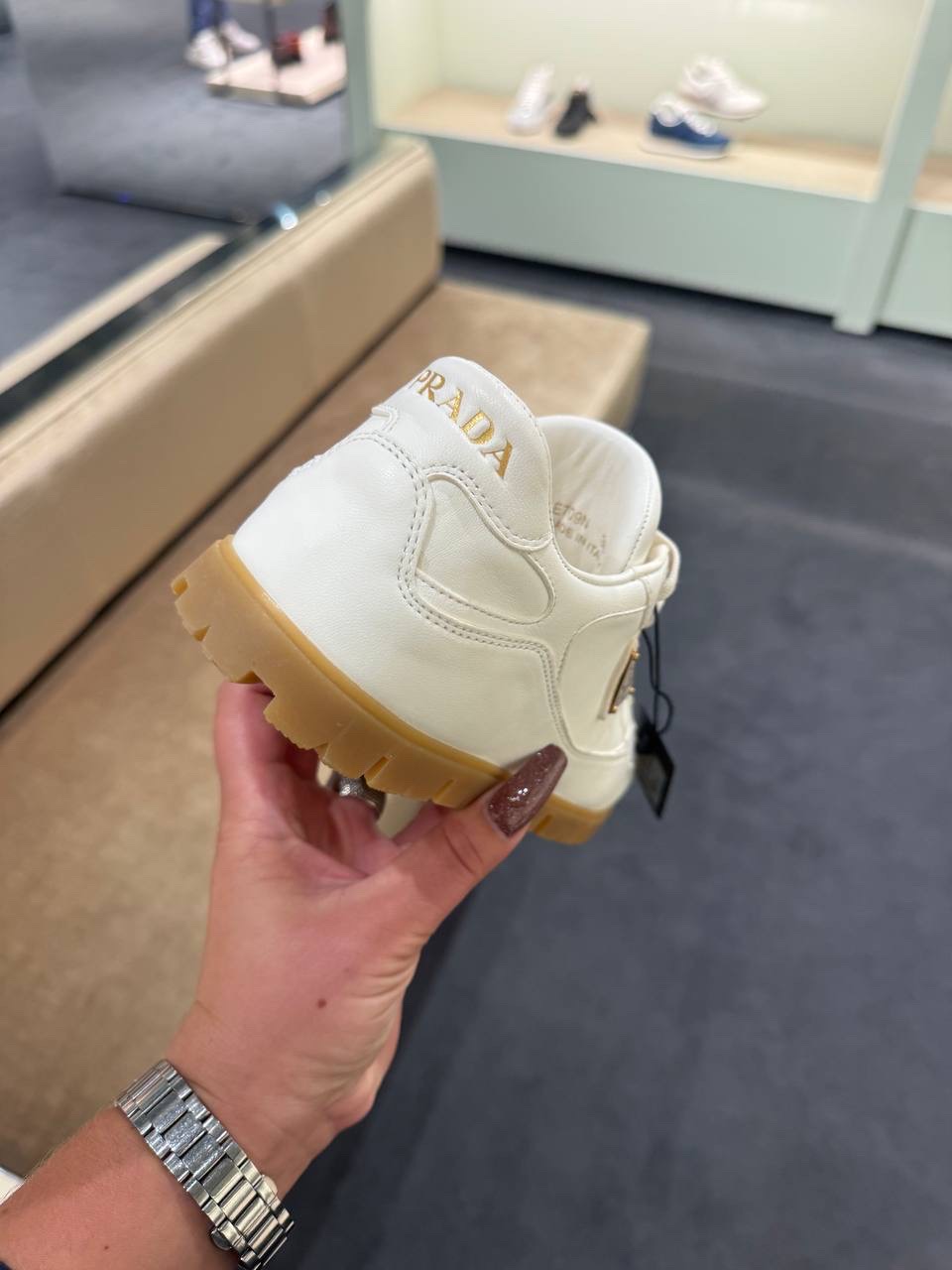 PRADA Sneakers side view - Women luxury Shoes