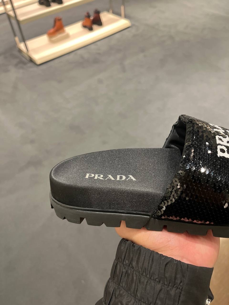 PRADA Slides side view - Women luxury Shoes
