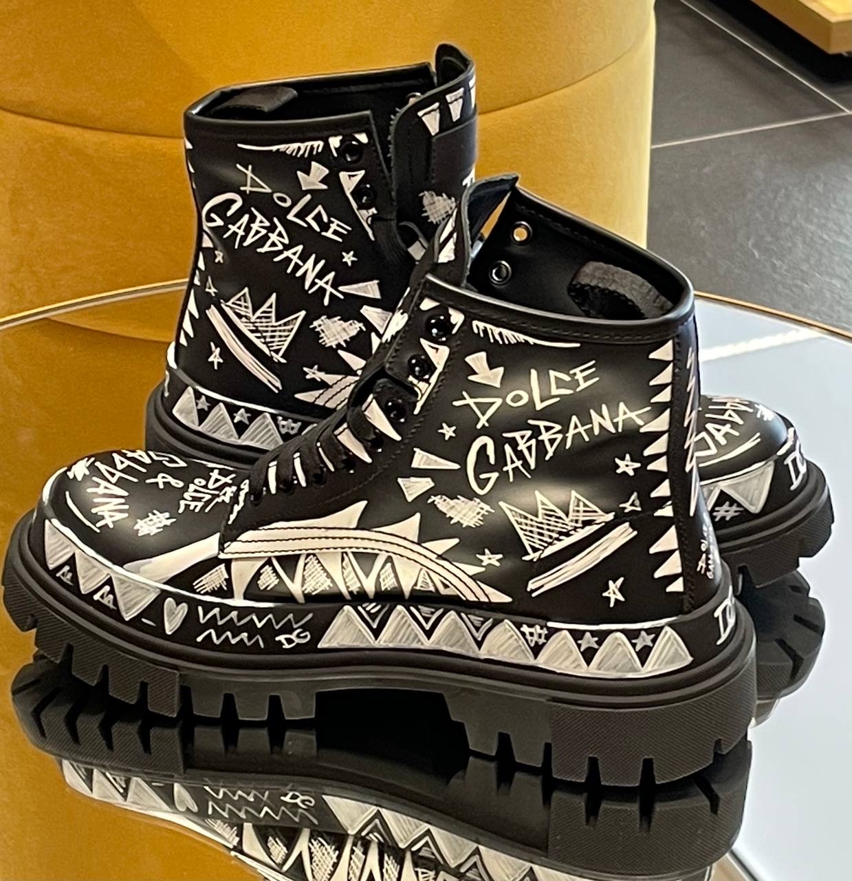 DOLCE & GABBANA Boots side view - Men luxury Shoes