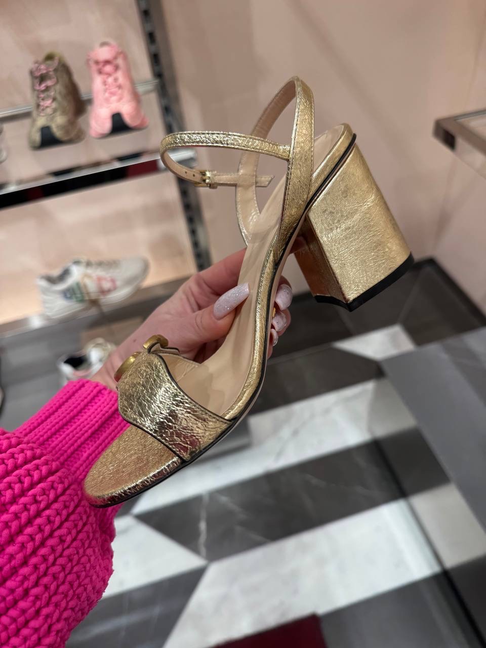 GUCCI Sandals side view - Women luxury Shoes