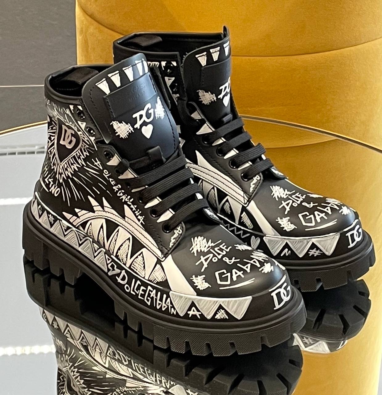 DOLCE & GABBANA Boots front view - Men luxury Shoes