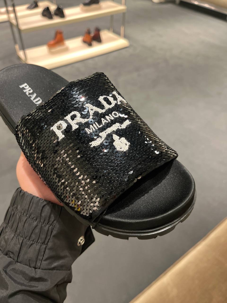 PRADA Slides side view - Women luxury Shoes