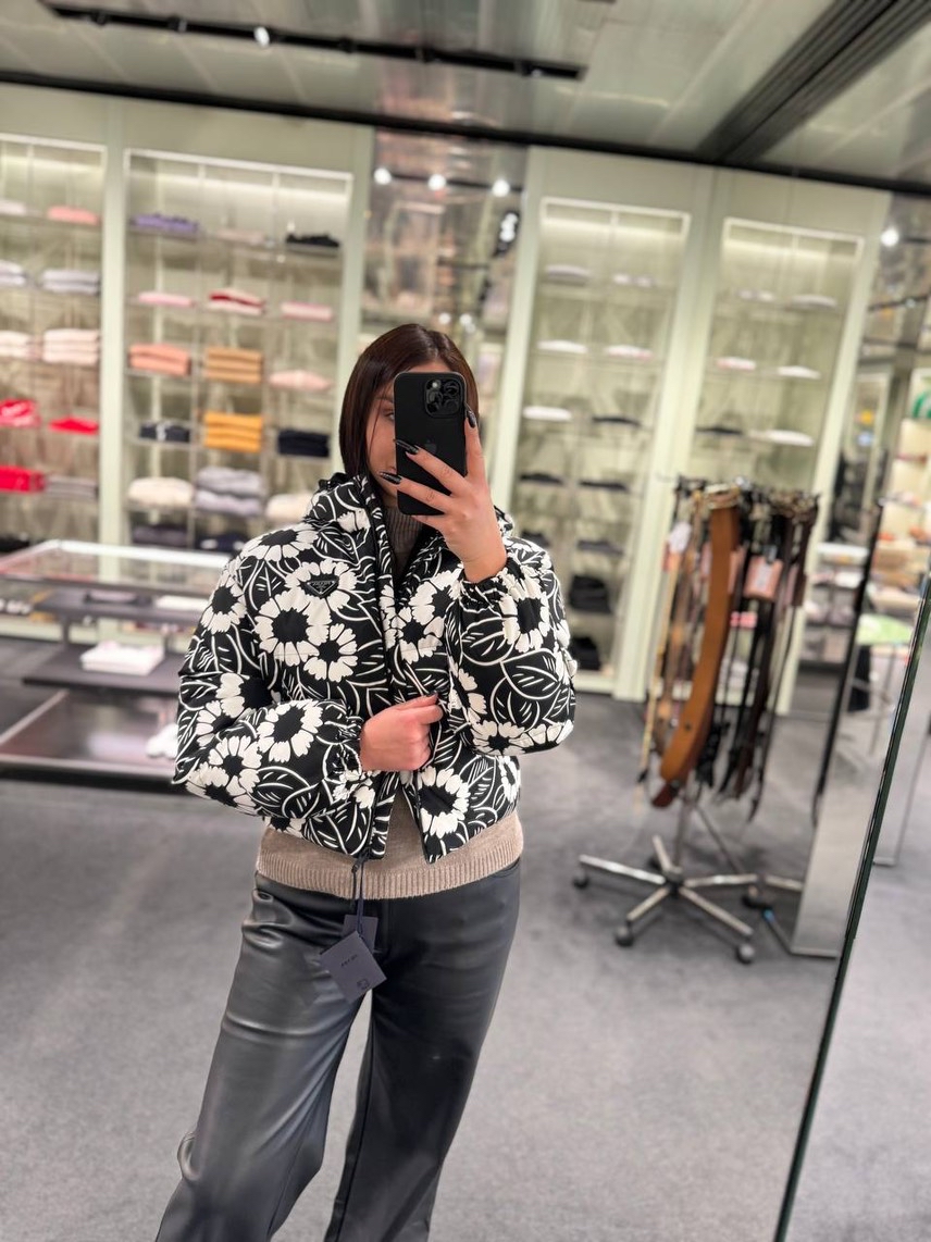 PRADA Down jacket side view - Women's luxury Clothes