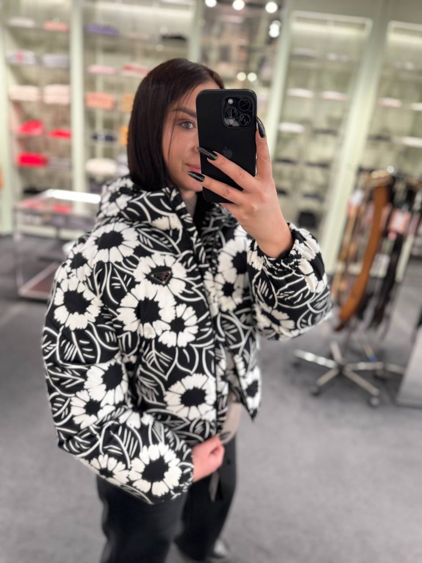 PRADA Down jacket side view - Women's luxury Clothes