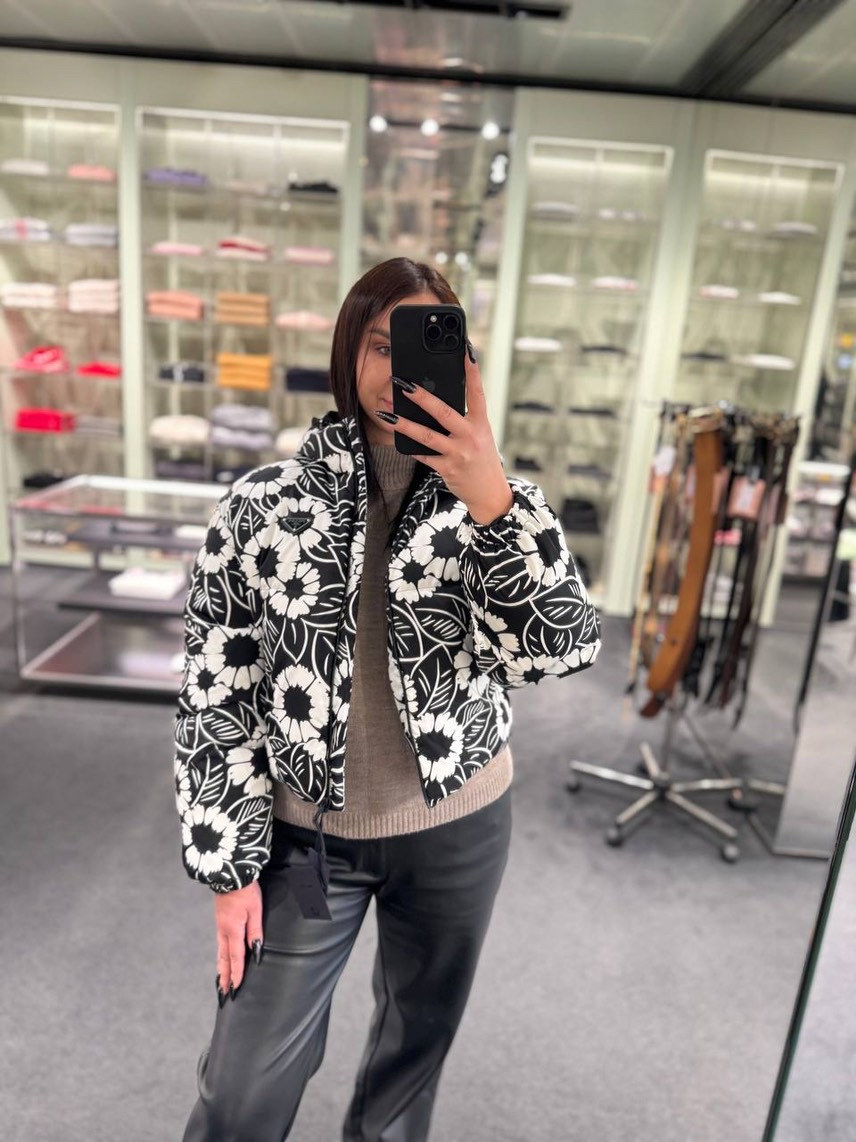 PRADA Down jacket side view - Women's luxury Clothes
