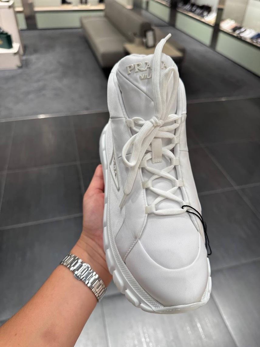 PRADA Sneakers side view - Women's luxury Shoes