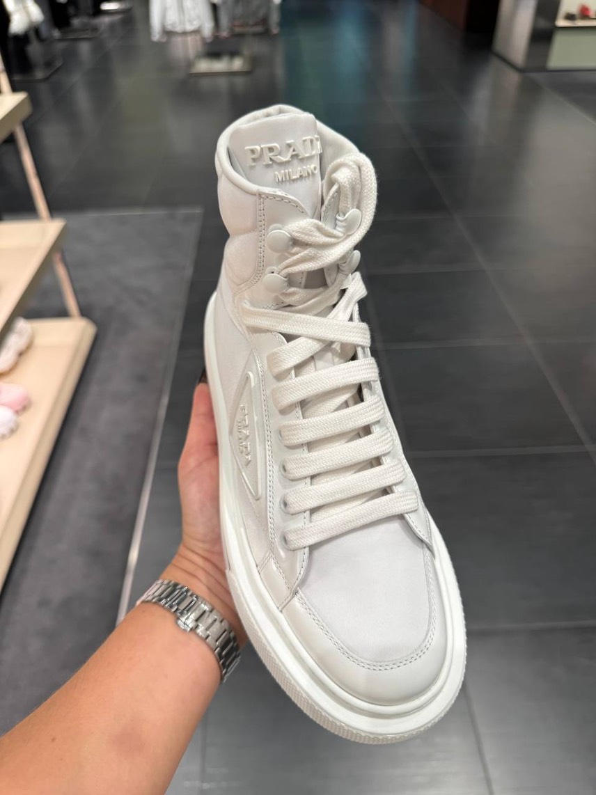 PRADA Sneakers side view - Women's luxury Shoes