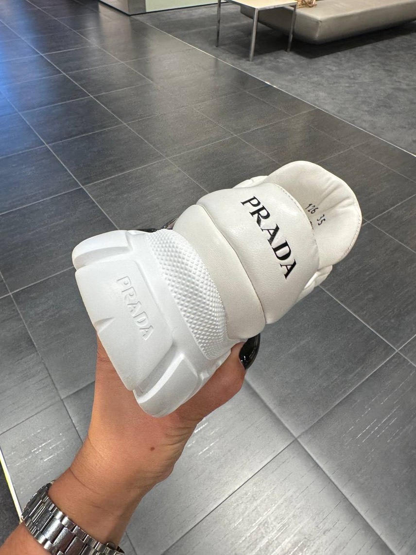 PRADA Sneakers side view - Women's luxury Shoes