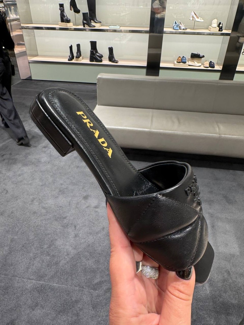 PRADA Slides front view - Women's luxury Shoes