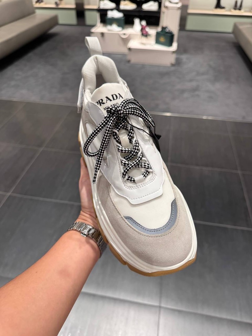 PRADA Sneakers side view - Women's luxury Shoes