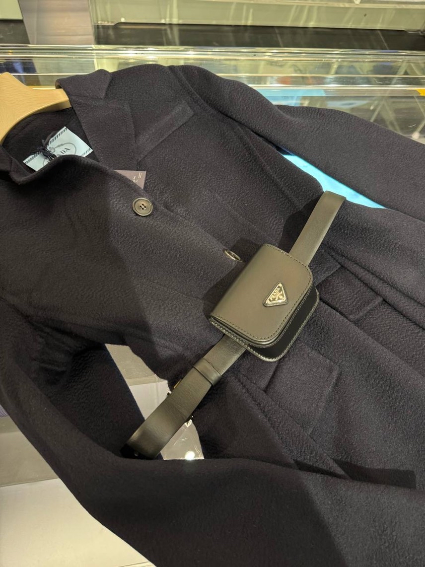 PRADA Coats side view - Women's luxury Clothes