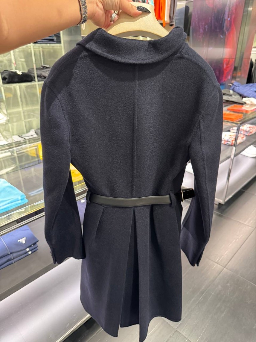 PRADA Coats side view - Women's luxury Clothes