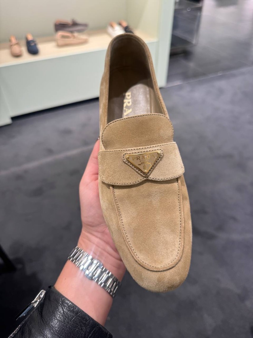 PRADA Moccasins side view - Women's luxury Shoes