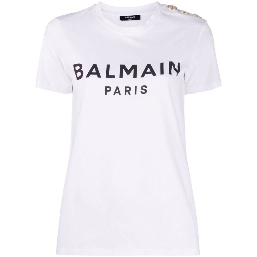 BALMAIN T-shirt and Polo front view - Women's luxury Clothes