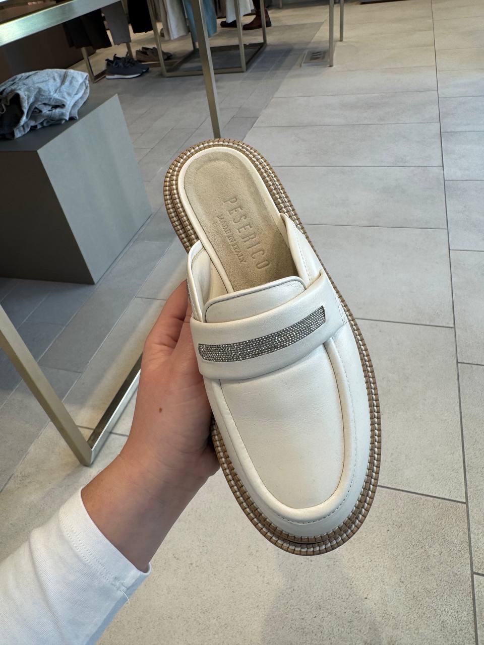 PESERICO Mules side view - Women's luxury Shoes