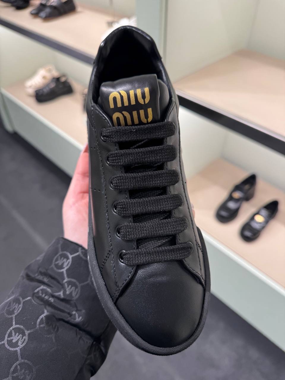MIU MIU Sneakers side view - Women's luxury Shoes