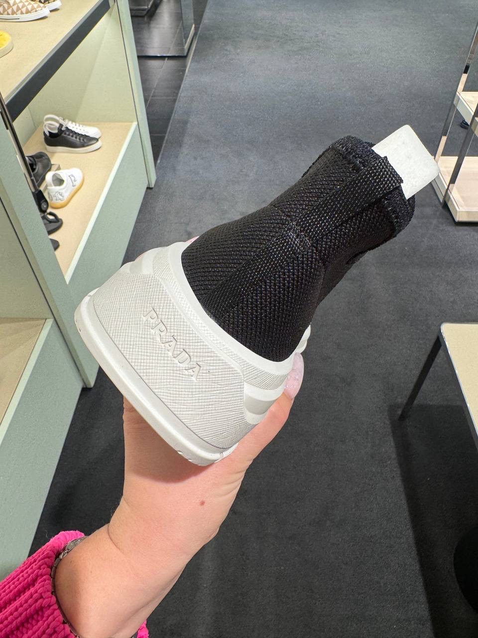 PRADA Sneakers side view - Women's luxury Shoes