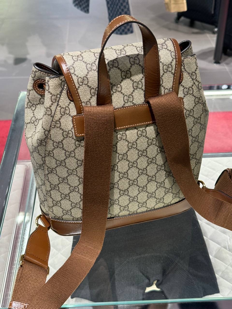 GUCCI Backpack side view - Women's luxury Bags