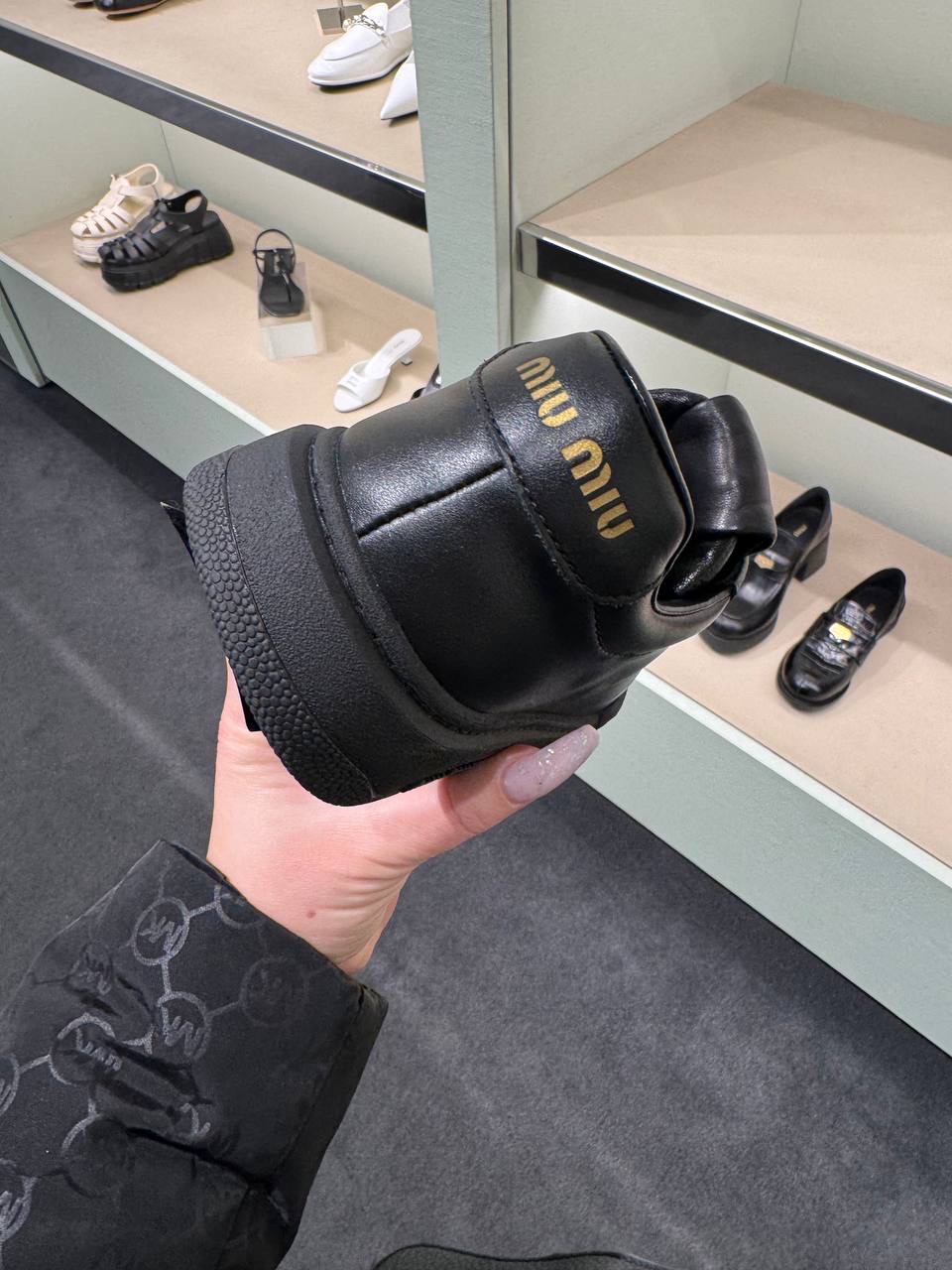 MIU MIU Sneakers side view - Women's luxury Shoes