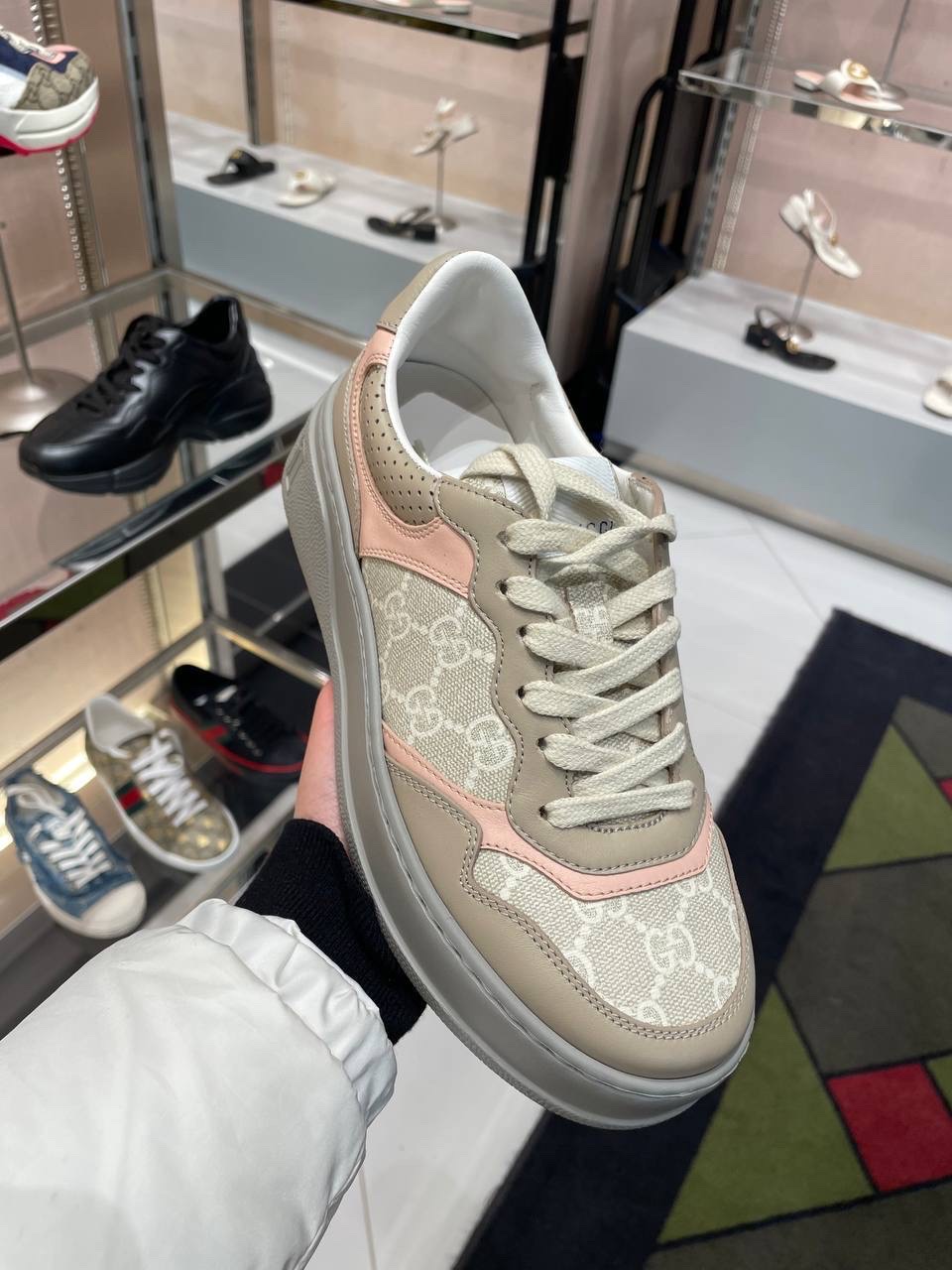 GUCCI Sneakers side view - Women's luxury Shoes