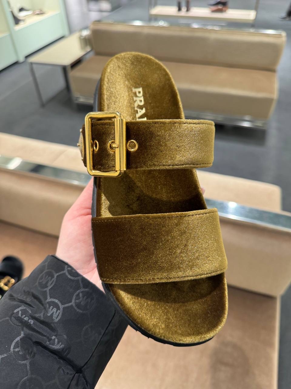 PRADA Sandals side view - Women's luxury Shoes