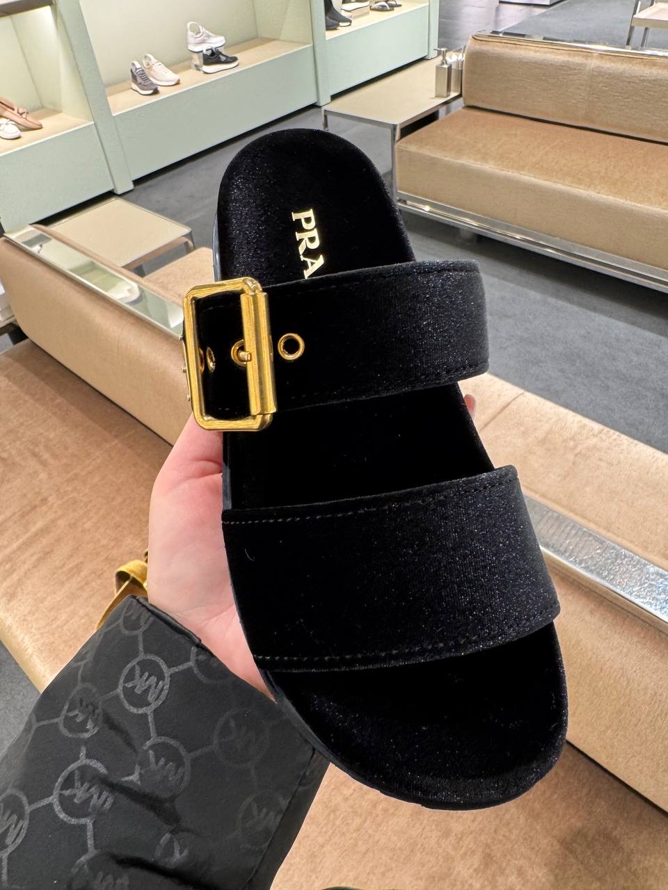 PRADA Sandals side view - Women's luxury Shoes