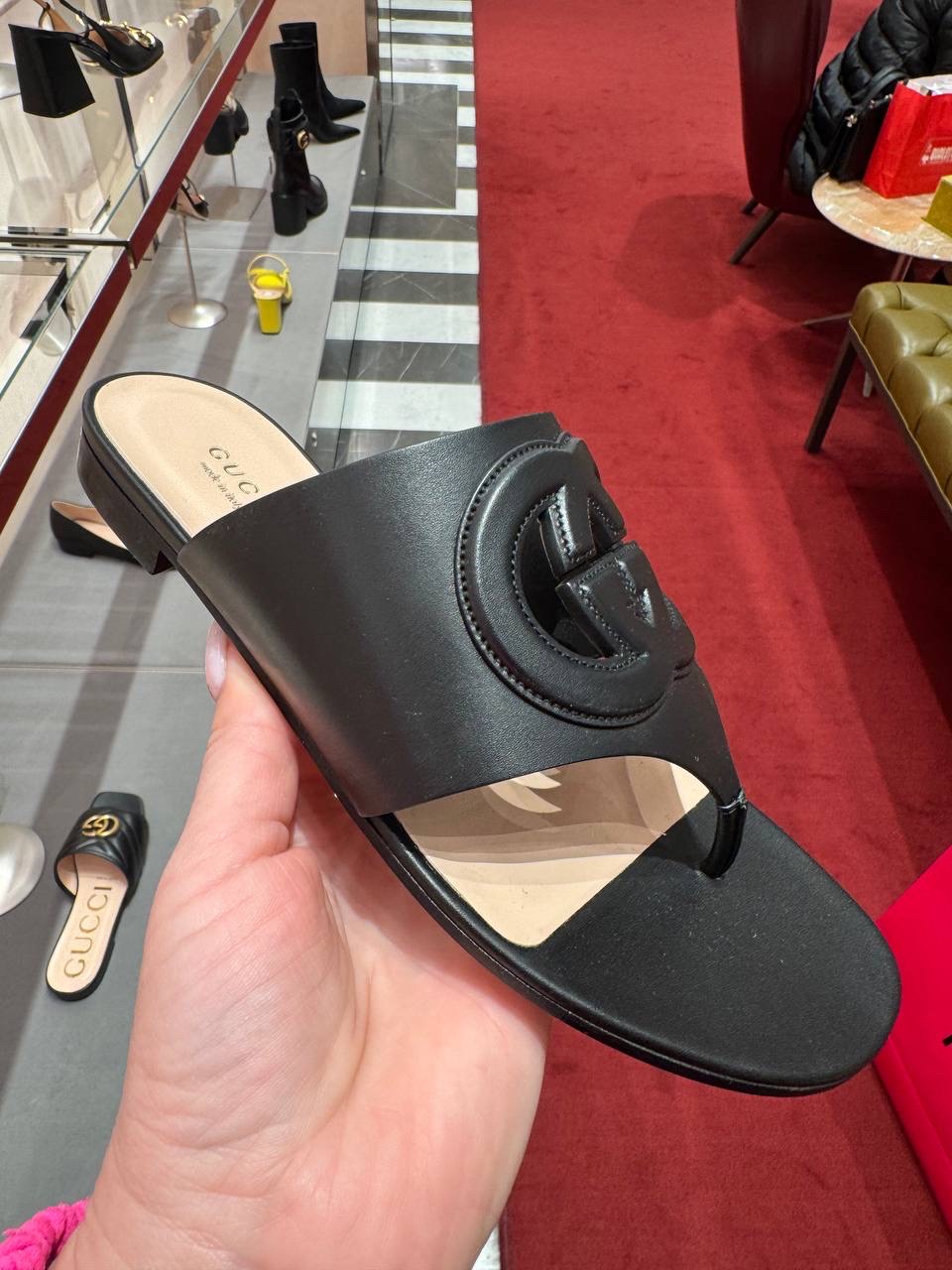 GUCCI Slides front view - Women's luxury Shoes