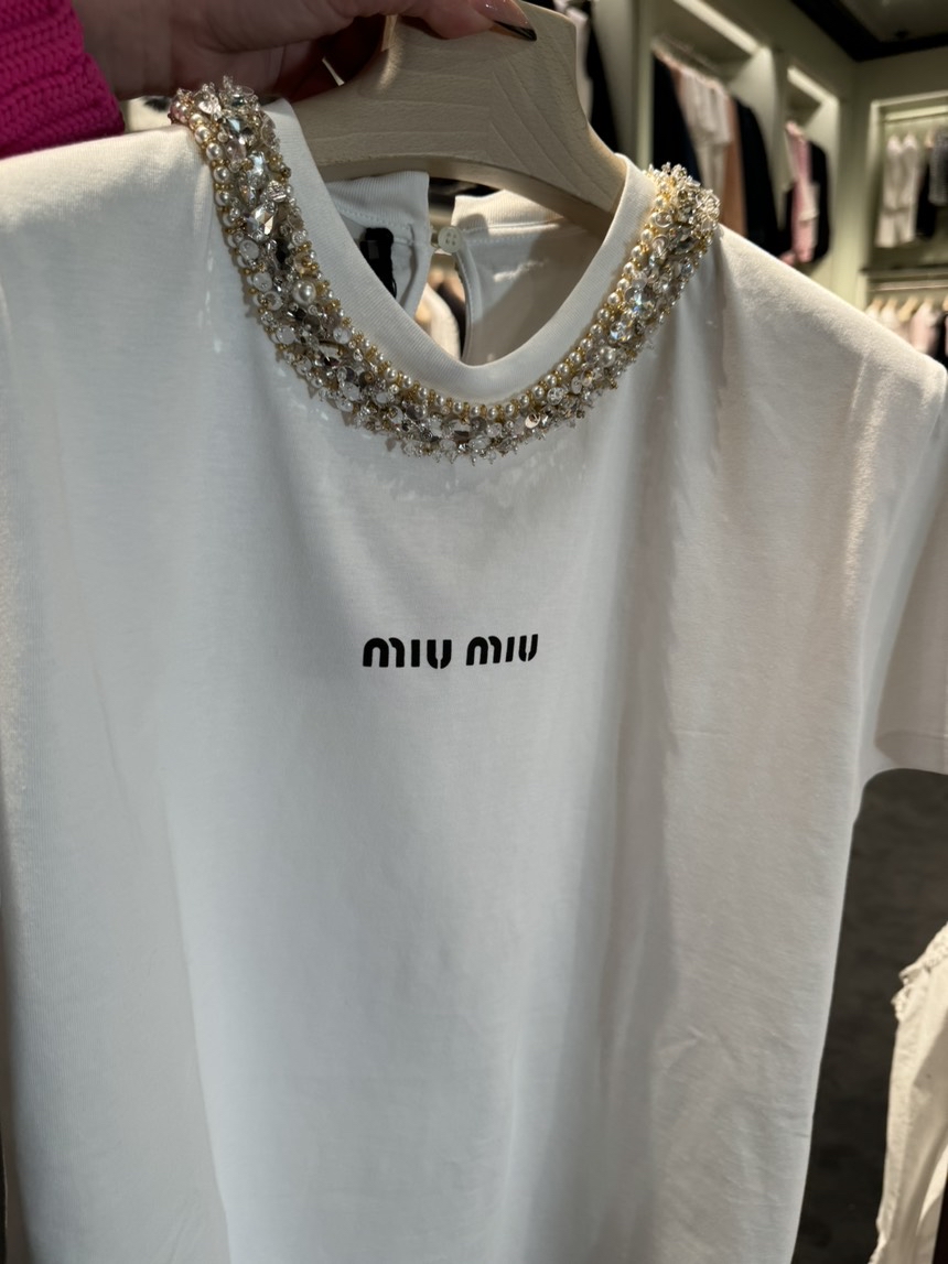 MIU MIU T-shirt and Polo side view - Women's luxury Clothes