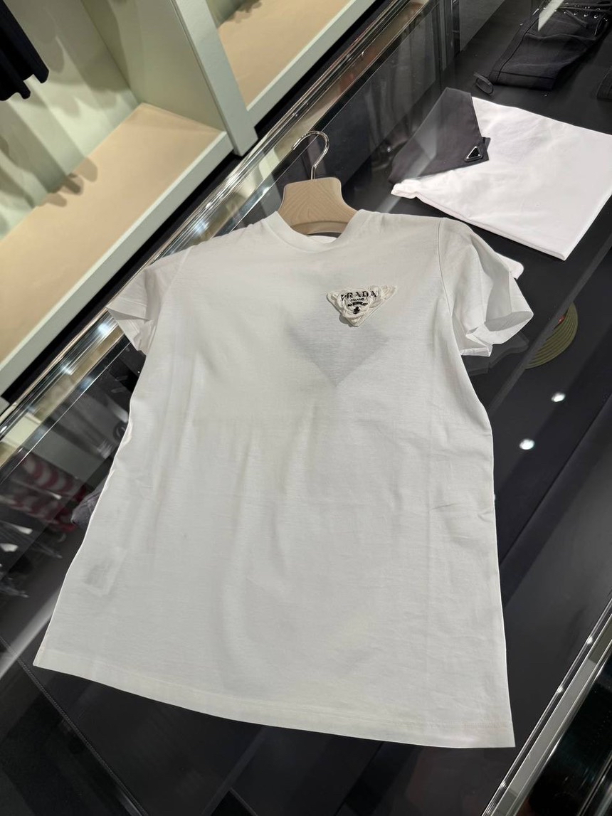 PRADA T-shirt and Polo front view - Women's luxury Clothes