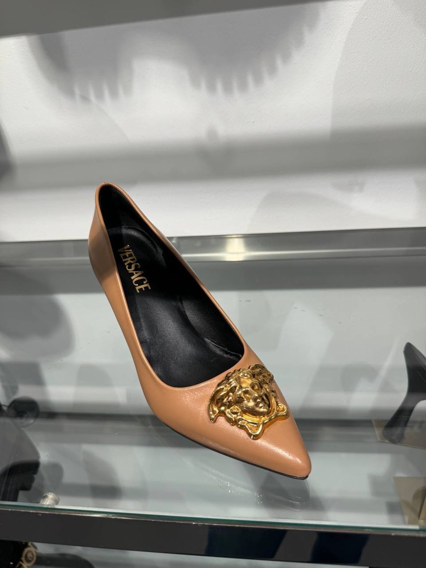 VERSACE Pumps side view - Women's luxury Shoes