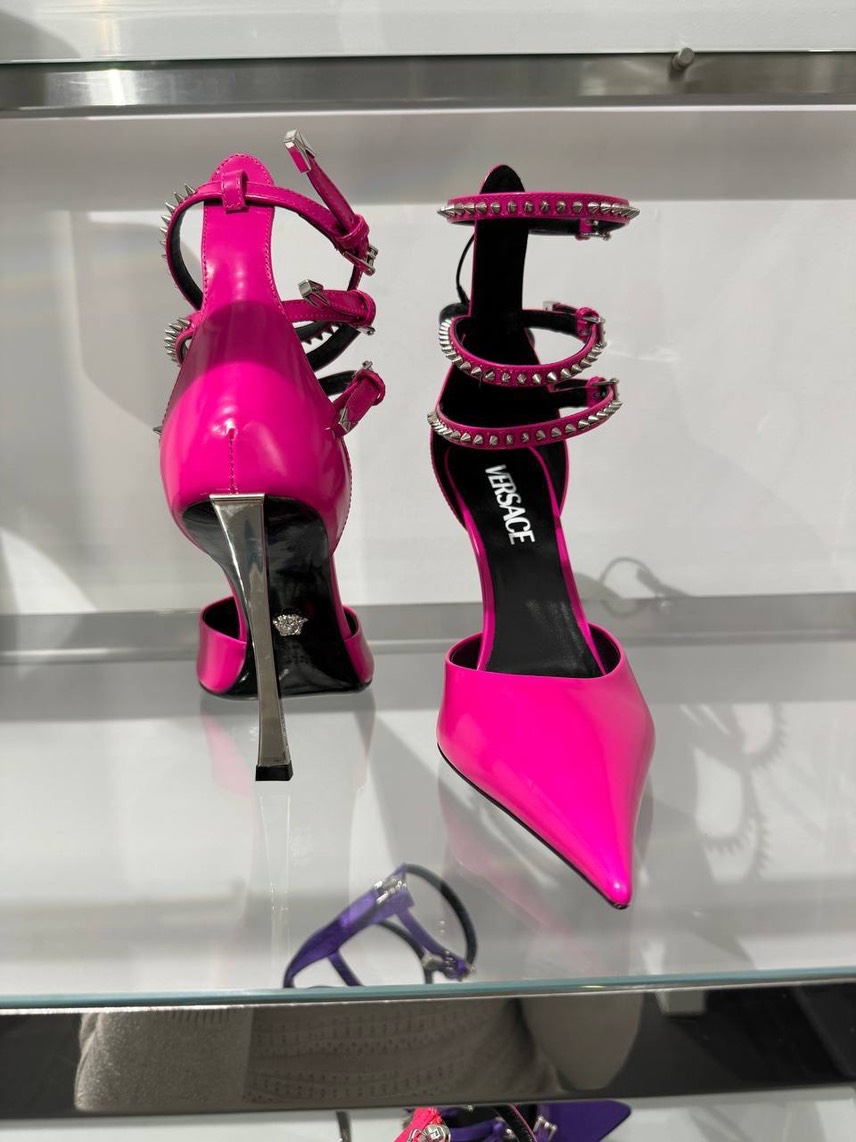 VERSACE Pumps side view - Women's luxury Shoes