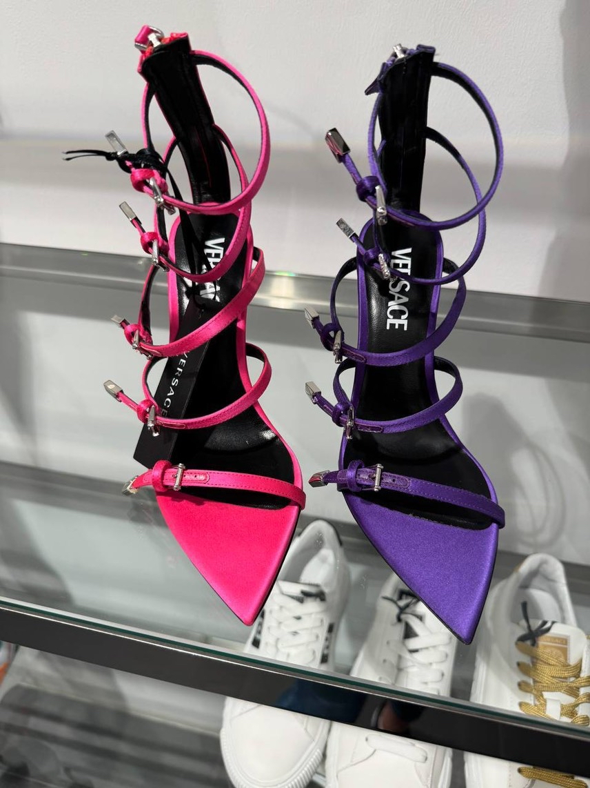 VERSACE Sandals side view - Women's luxury Shoes
