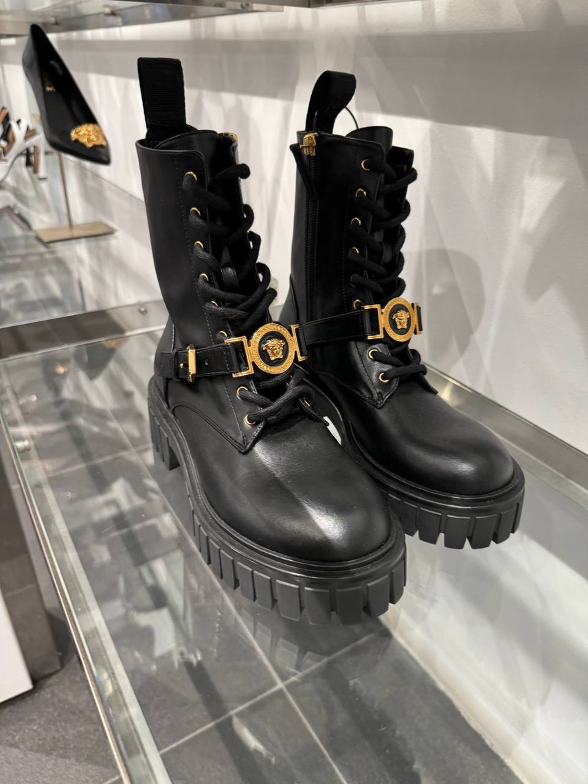 VERSACE Boots side view - Women's luxury Shoes