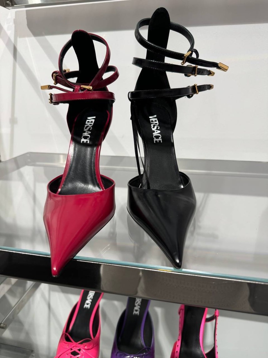 VERSACE Pumps side view - Women's luxury Shoes