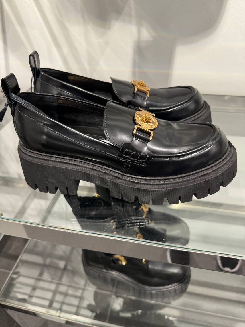 VERSACE Loafers front view - Women's luxury Shoes
