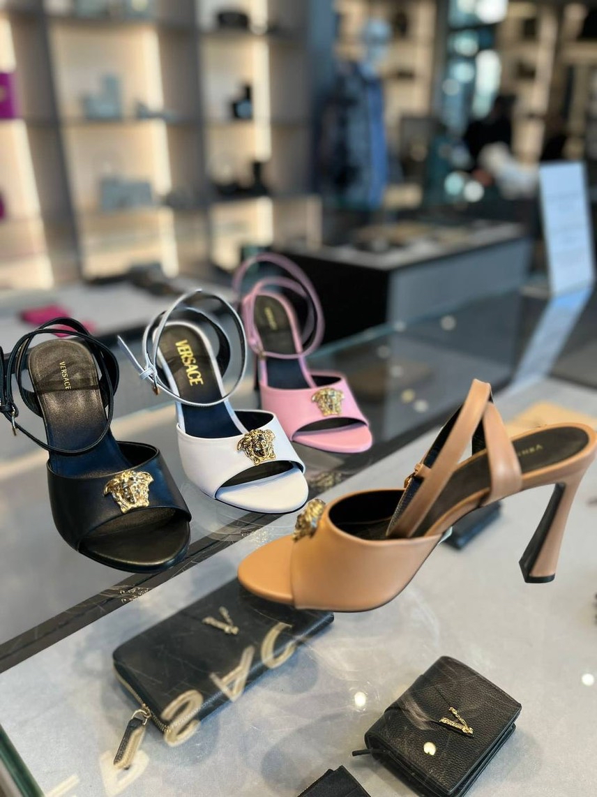 VERSACE Sandals side view - Women's luxury Shoes