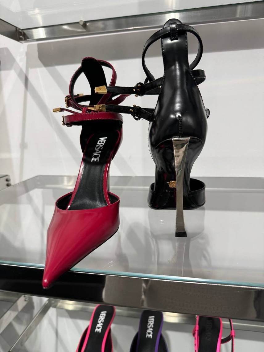 VERSACE Pumps side view - Women's luxury Shoes